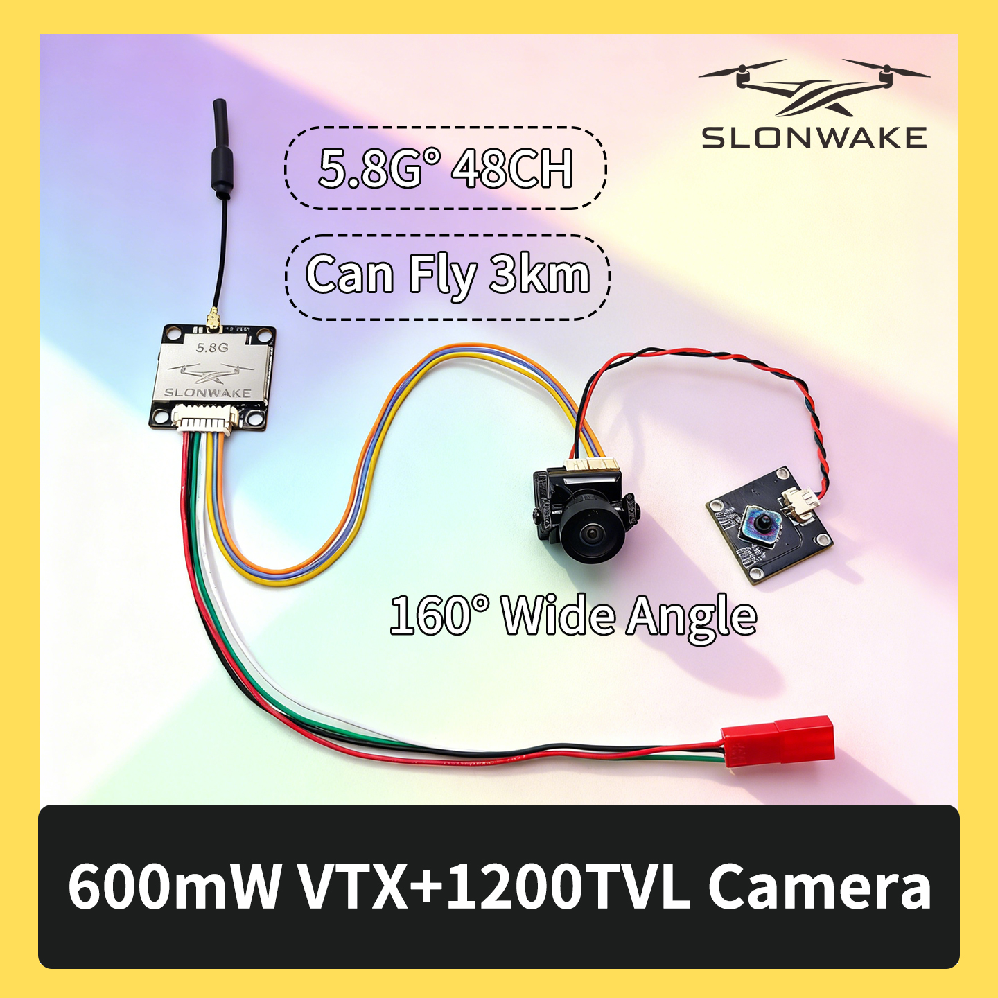 Drone Rc Receiver And Transmitter - SLONWAKE 5.8G 600mW 7-24V FPV Video