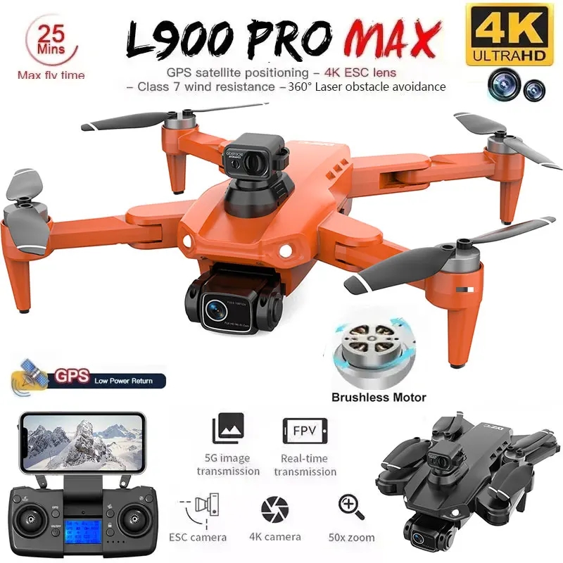 Drone E88Pro Rc 4K - L900 Pro MAX GPS Drone 4K