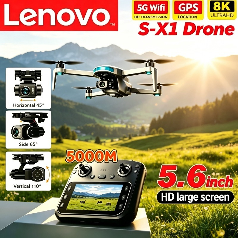 Drone X1 Rc - Lenovo S-X1 GPS Brushless FPV Drone
