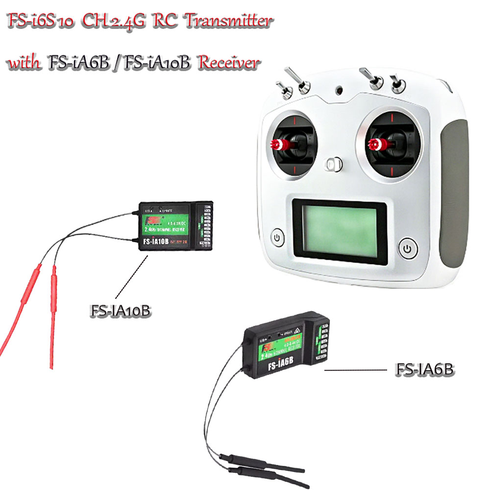 Drone Rc Receiver And Transmitter - FLYSKY FS-i6S 10CH 2.4G Radio Transmitter