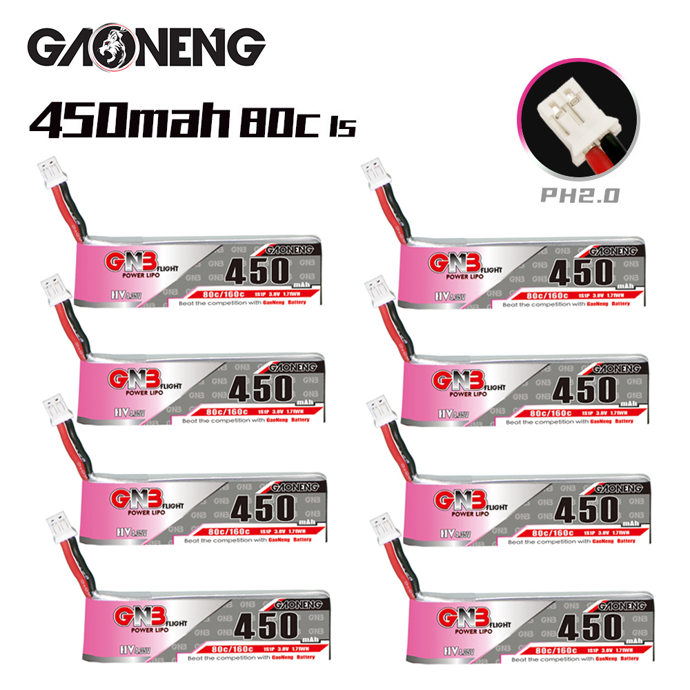 Drone Lipo Battery - GNB HV 1S 3.8V 450mAh 80C/160C