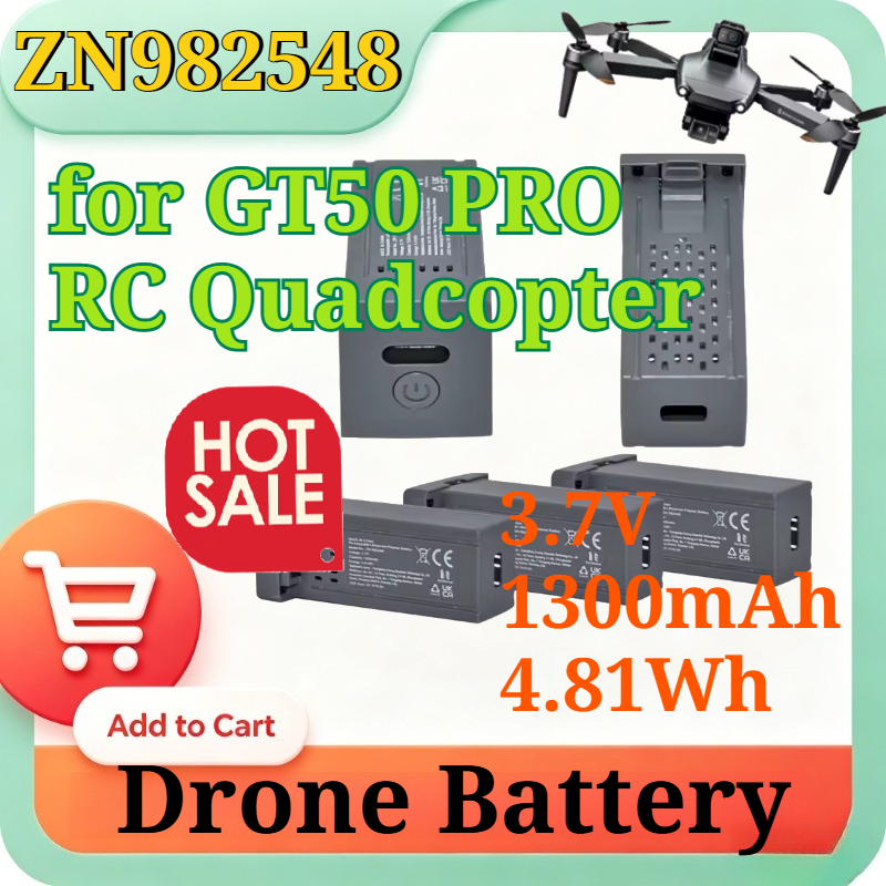 Drone Rc Gt50 - ZN982548 3.7V 1300mAh 4.81Wh Drone Battery