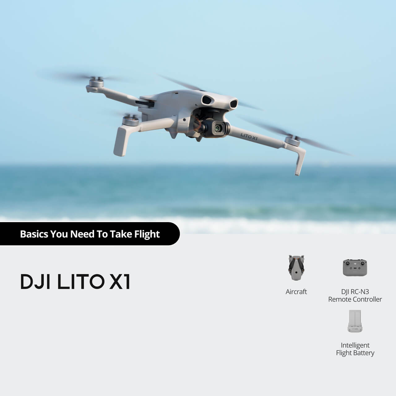 Drone X1 Rc - Lito X1 Smooth Flight Kit RC-N3
