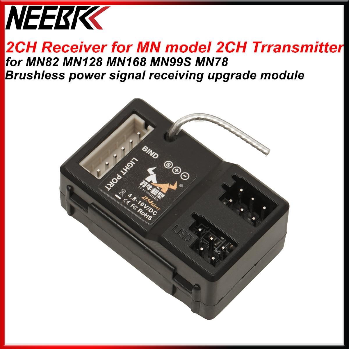 Telemetry Module Rc - 2CH 2.4G Receiver With Linkage light