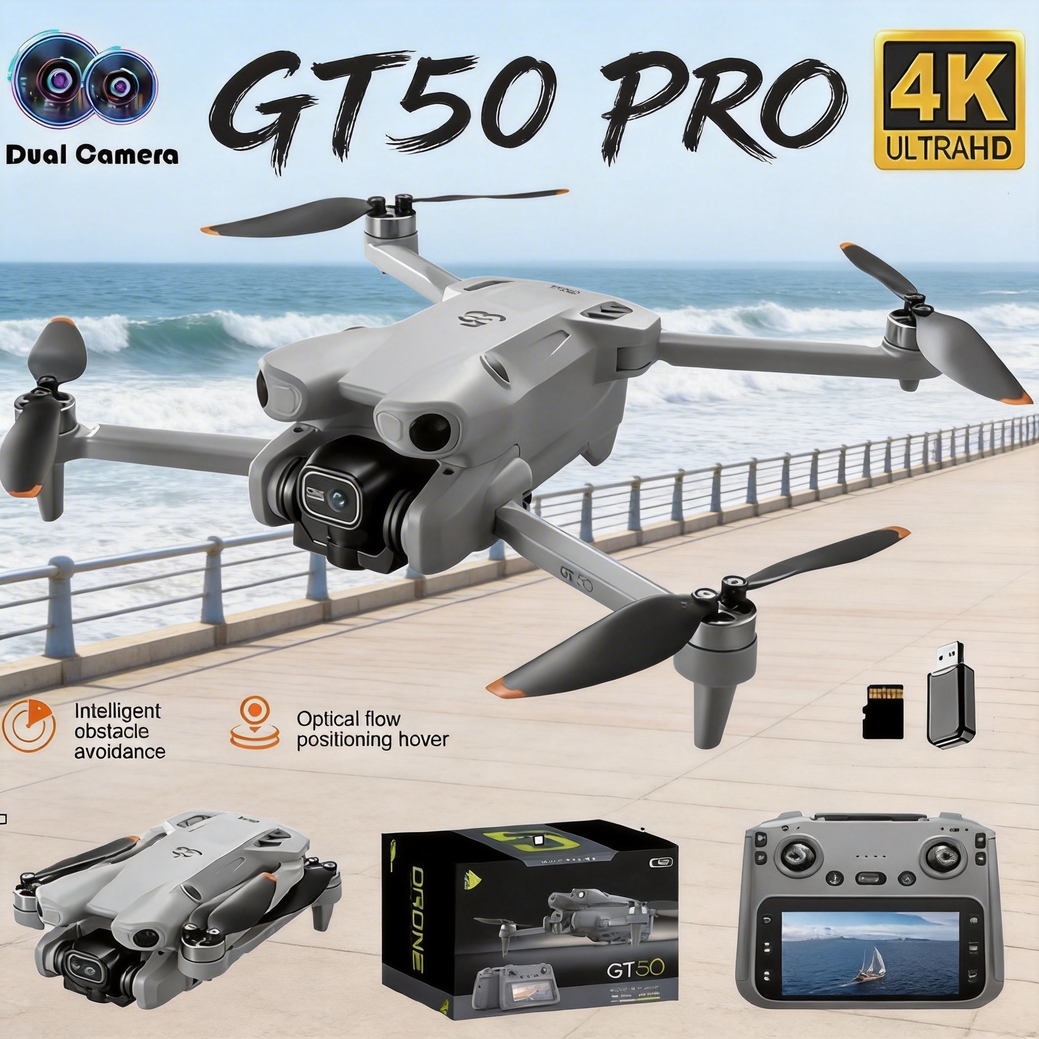 GT50 PRO Drone Professional 4K - Drone Rc Gt50 recensie en prijs