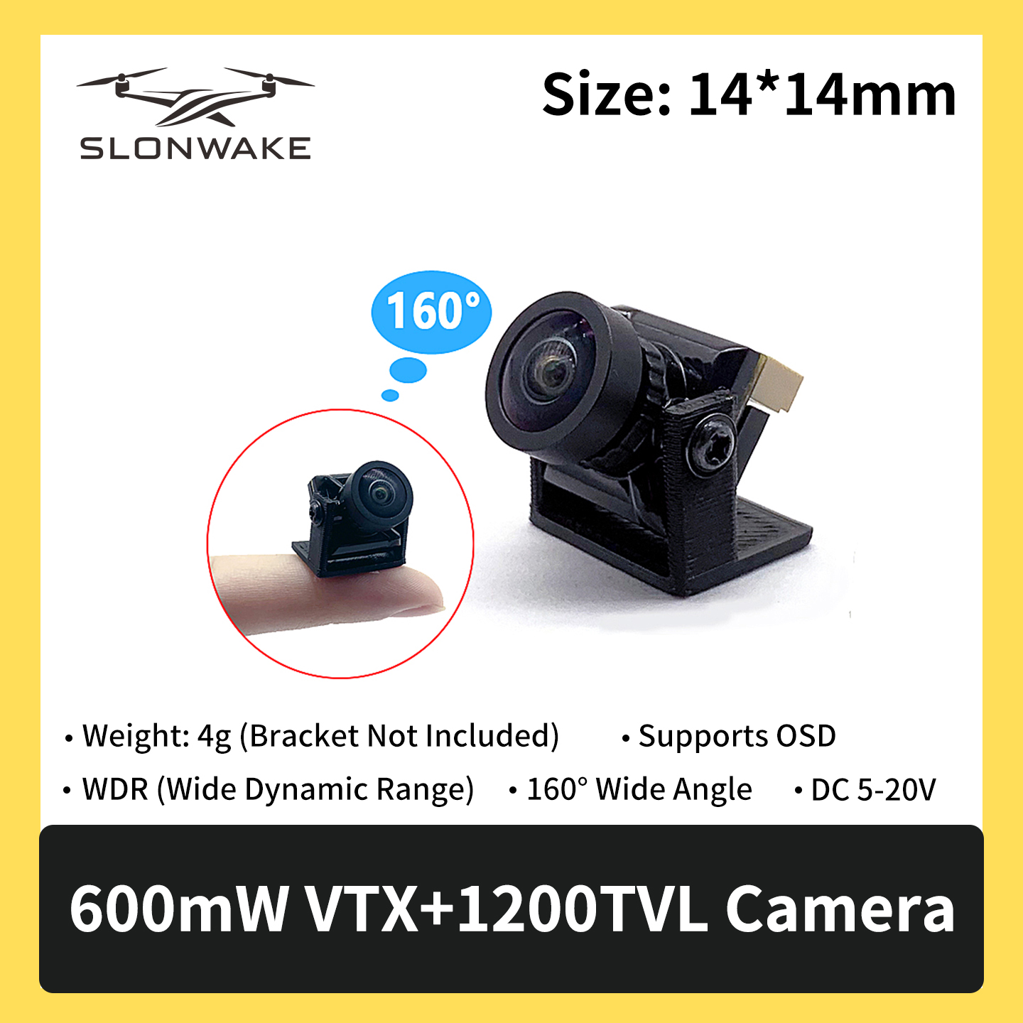 SLONWAKE 5.8G 600mW 7-24V FPV  - Drone Rc Receiver And Transmitter recensie en prijs