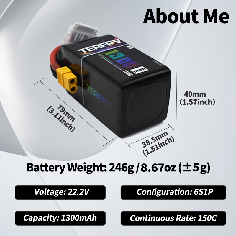 TERFPV Lipo Battery 6S 22.2V 1 - Drone Lipo Battery recensie en prijs