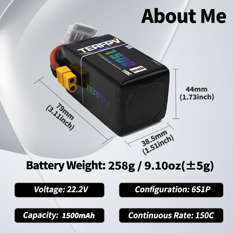 TERFPV Lipo Battery 6S 22.2V 1 - Drone Lipo Battery recensie en prijs