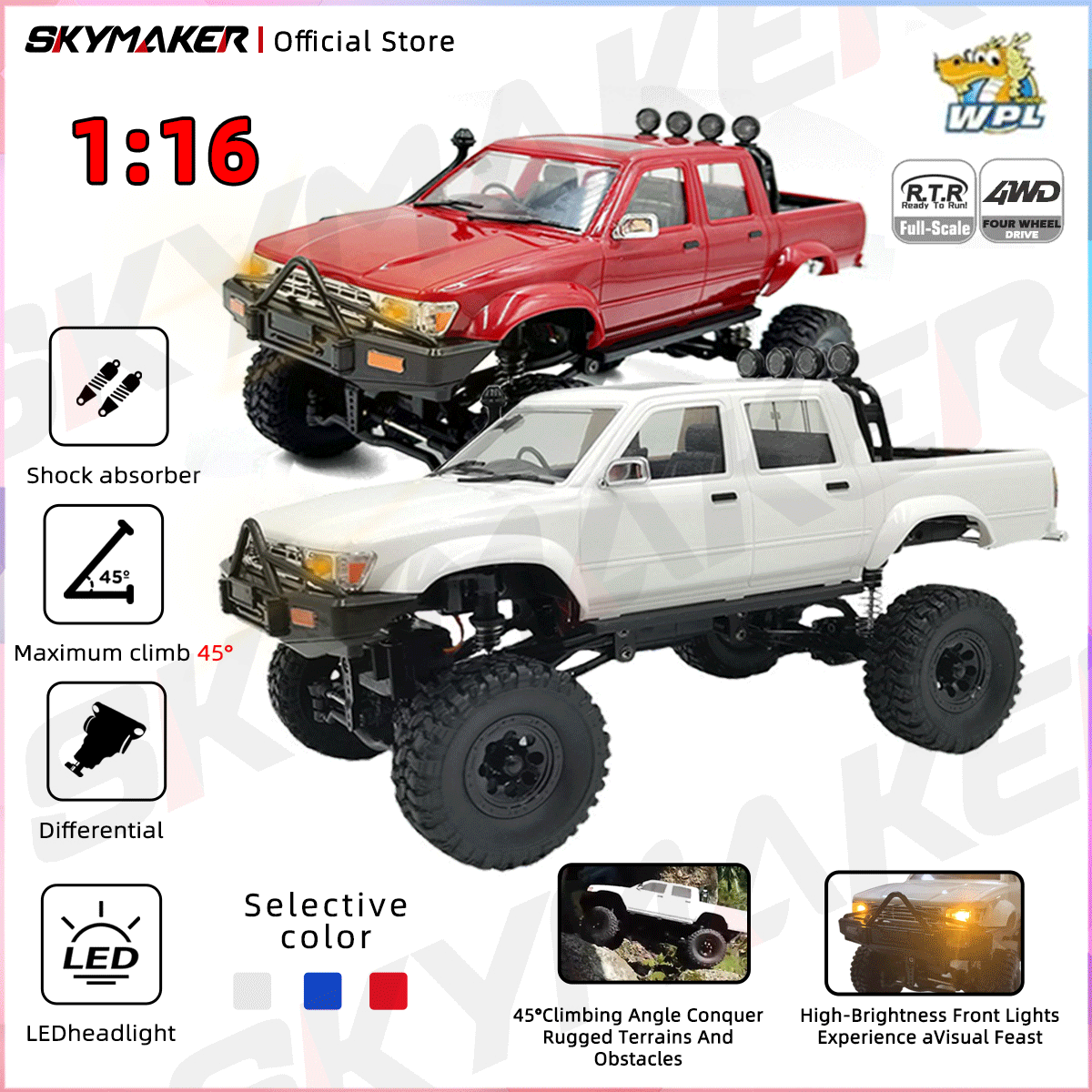 WPL C64-1 RC Car 1:16 Hailax 2 - Drone Shahed Rc recensie en prijs