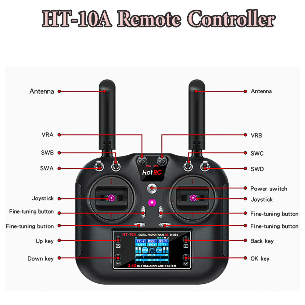 Hotrc Hot rc HT-10A HT10A 2.4G - Drone Rc Accessories recensie en prijs