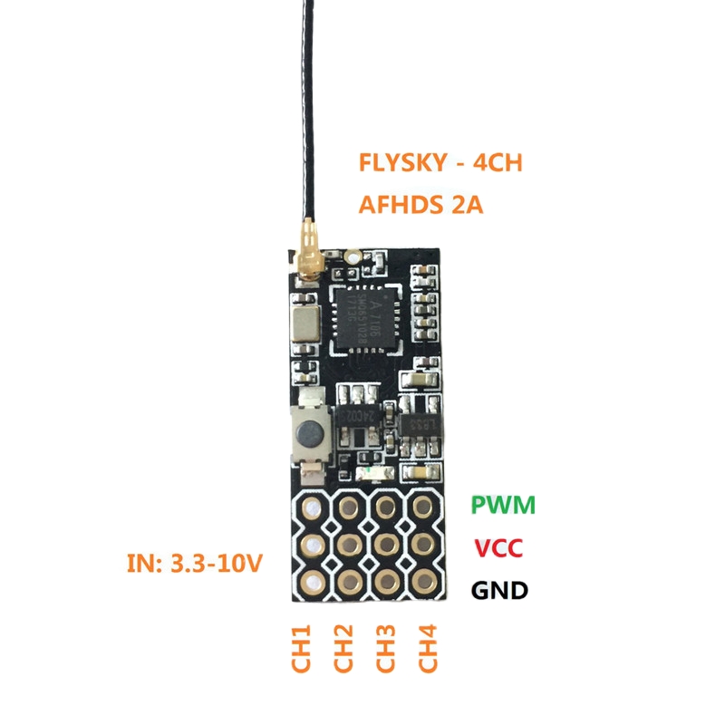 Flysky FS2A Mini Receiver 4CH  - Drone Lipo Battery recensie en prijs