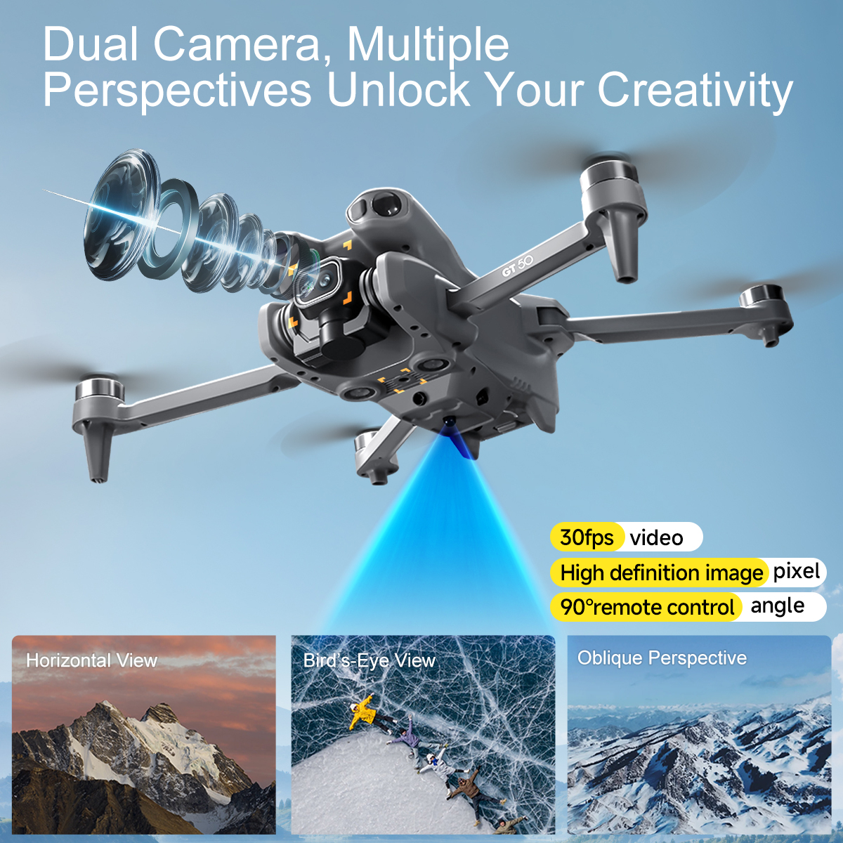 New GT50 Drone 4.3-Inch Screen - Drone Rc Gt50 recensie en prijs