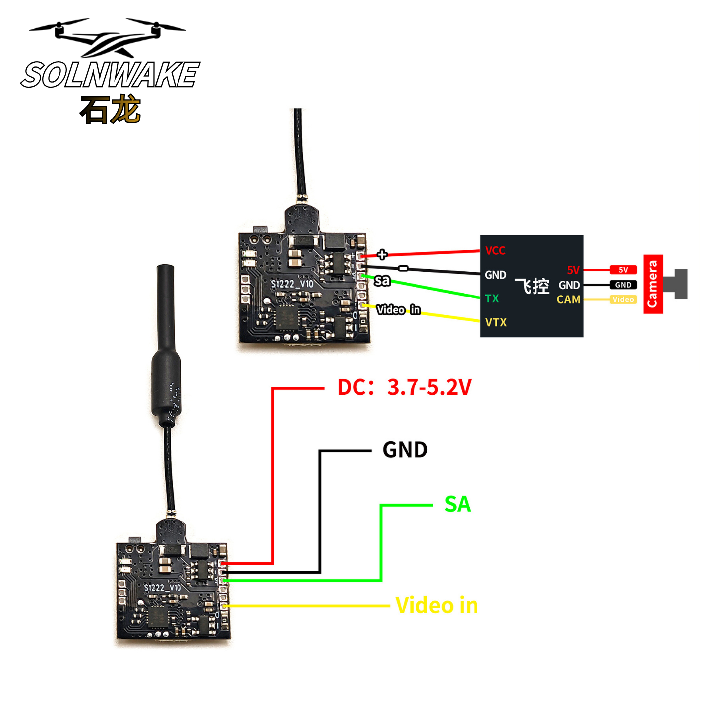 SLONWAKE Nano 5.8G 48CH 200mW  - Drone Rc Receiver And Transmitter recensie en prijs