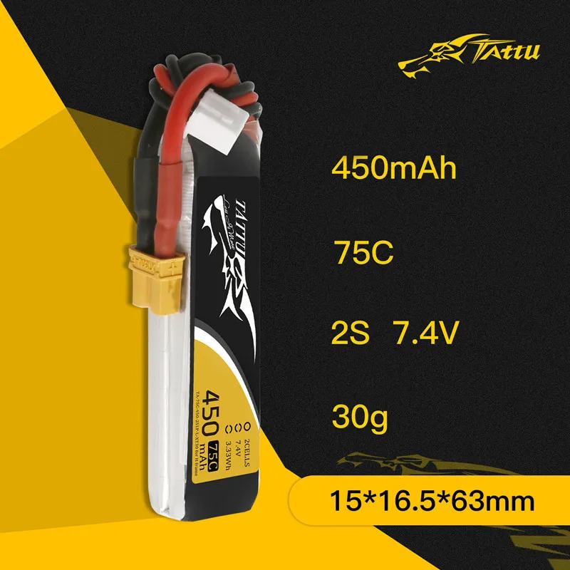3Pcs NEW TATTU 450/500/550mAh  - Drone Lipo Battery recensie en prijs
