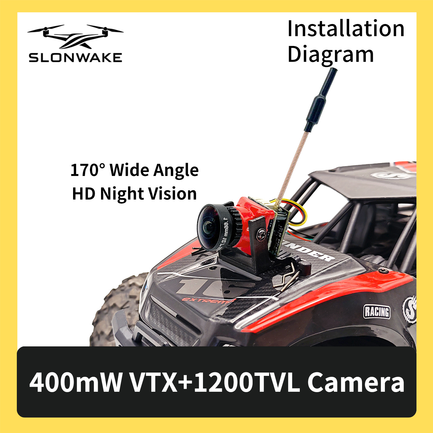 SLONWAKE 5.8G 48CH FPV 400mw V - Drone Rc Receiver And Transmitter recensie en prijs