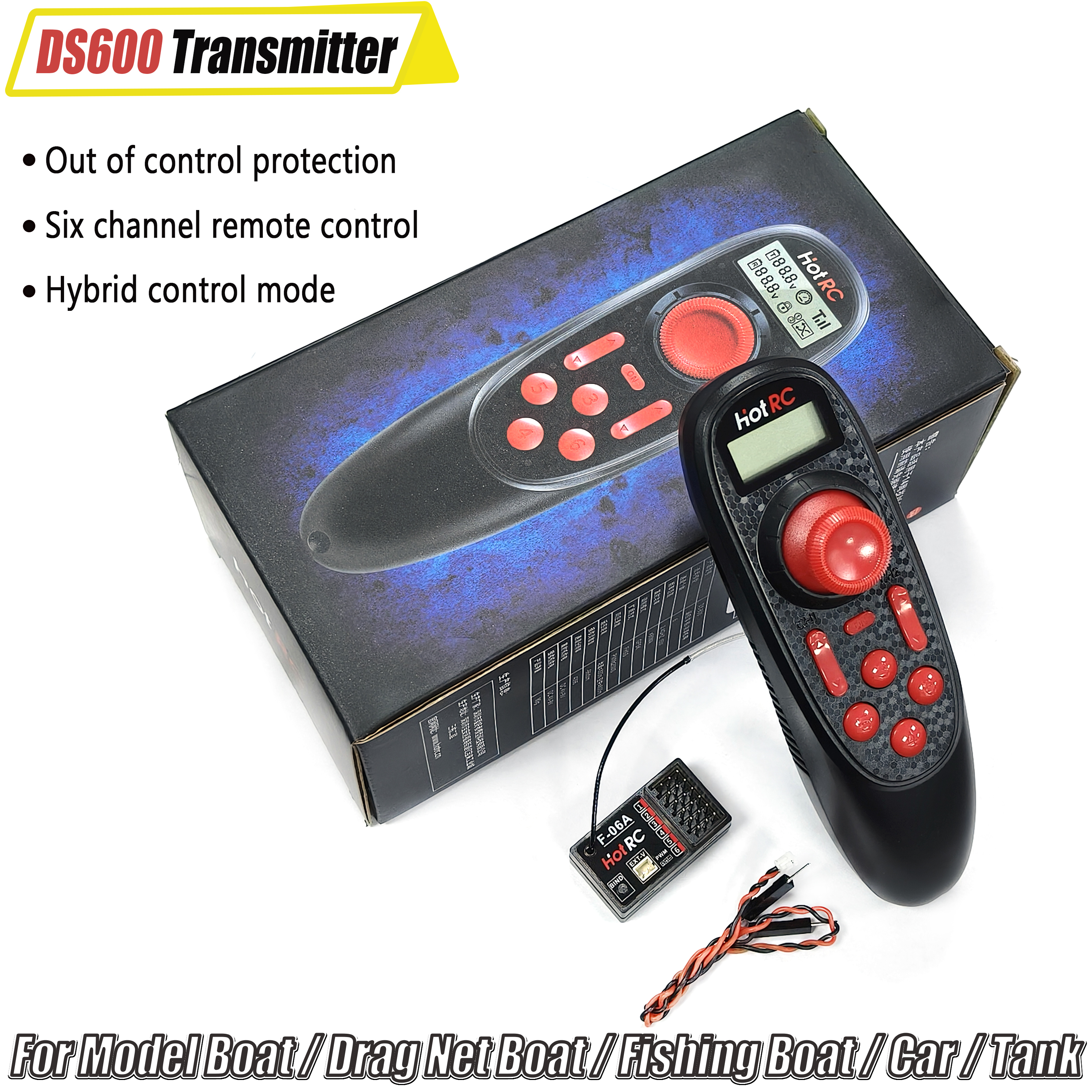 HOTRC DS-600 6CH 2.4GHz Radio  - Telemetry Module Rc recensie en prijs