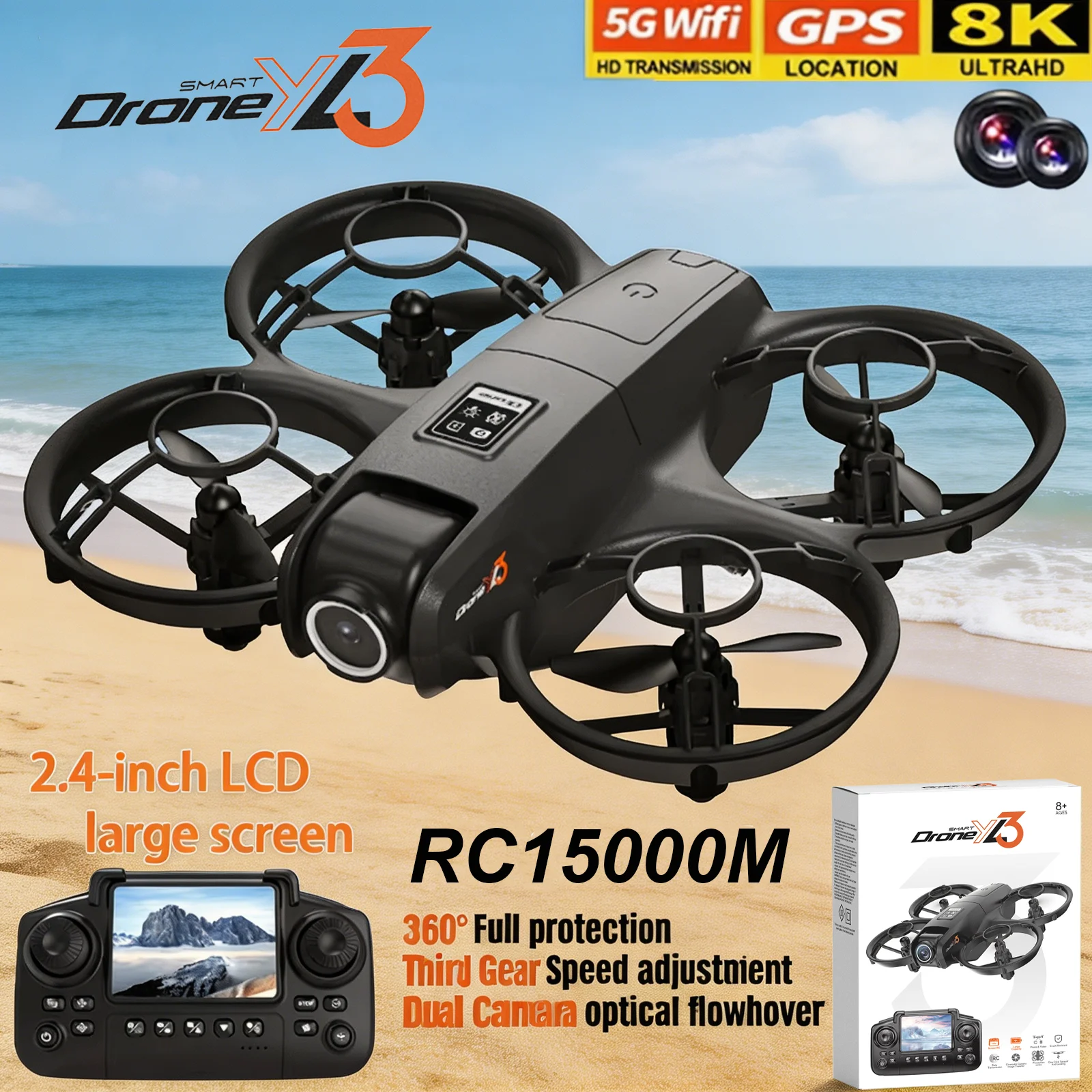 New YL3 RC Drone 8K 1080P Wide - Drone E88Pro Rc 4K recensie en prijs