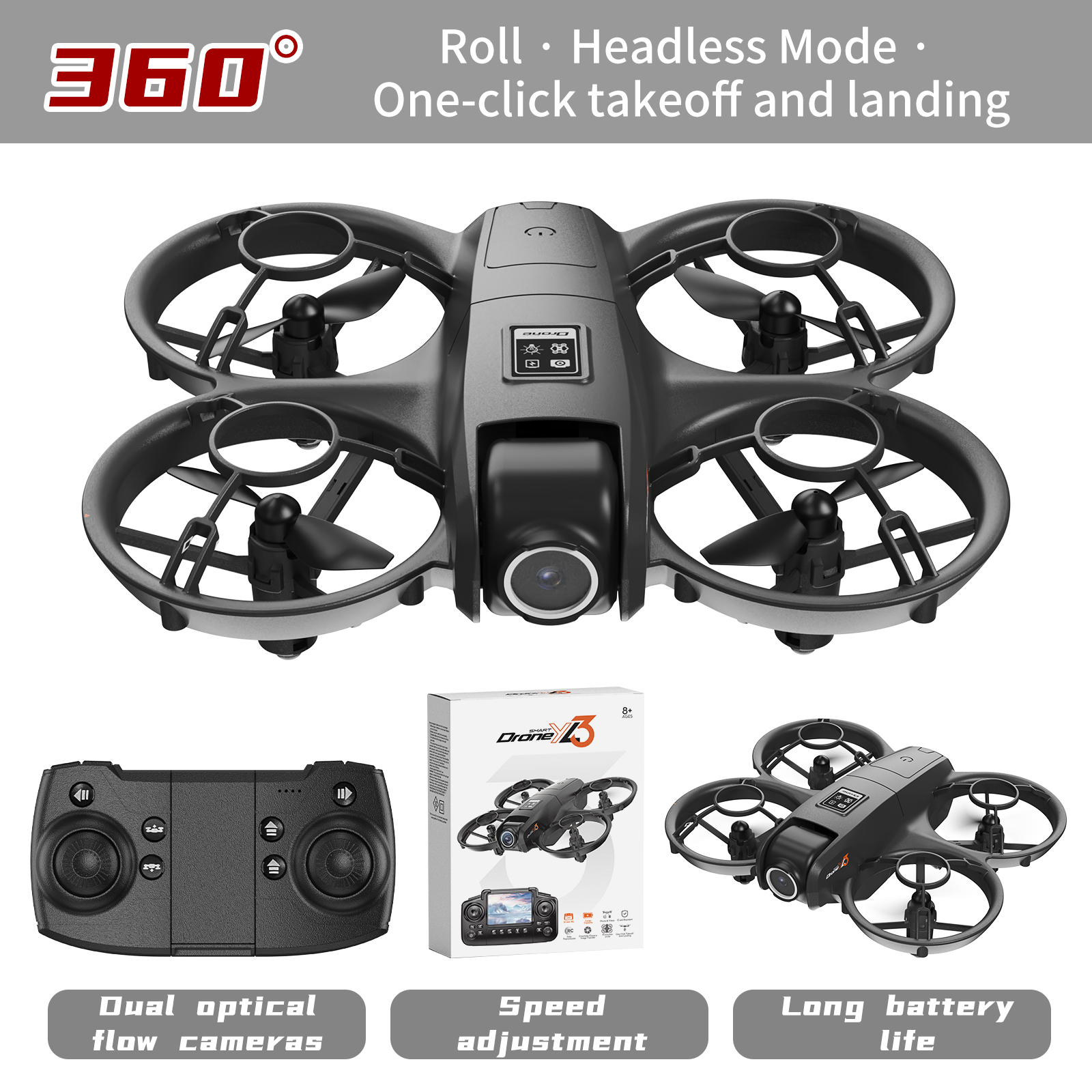 Optical Flow YT YL3 Mini Drone - Drone E88Pro Rc 4K recensie en prijs