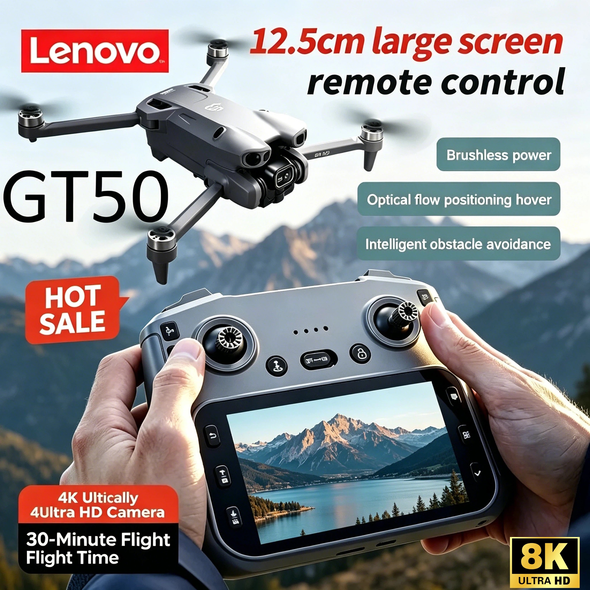 Lenovo GT50 5G Drone with Scre - Drone Rc Gt50 recensie en prijs