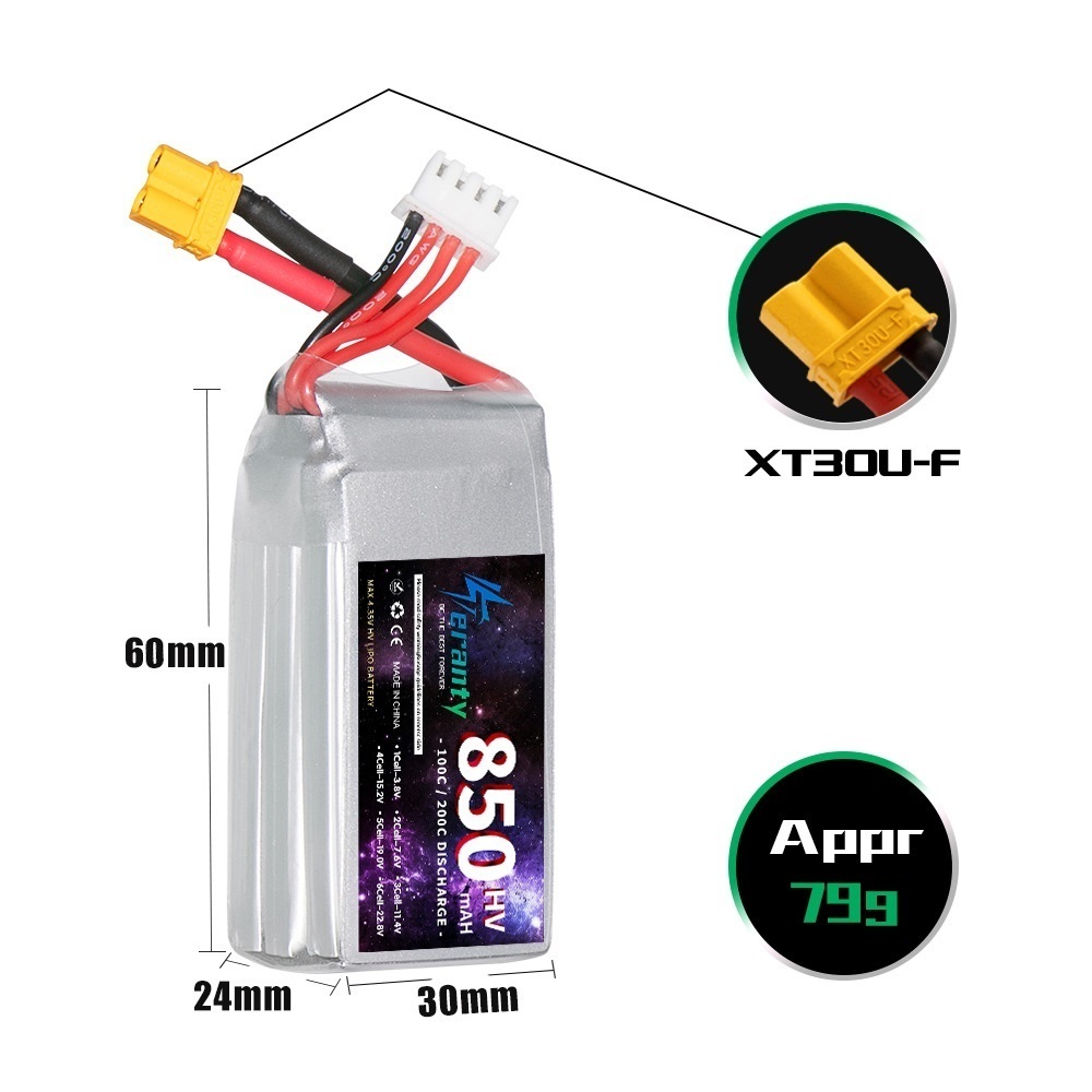 1/2/3PCS TERANTY 3S 11.4V Lipo - Drone Lipo Battery recensie en prijs